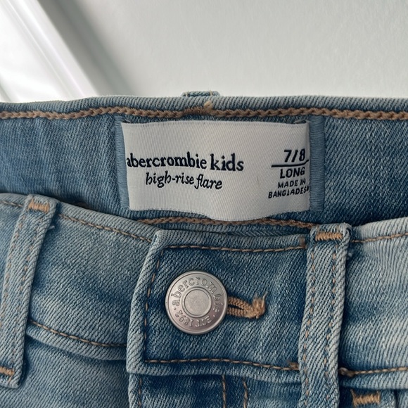 abercrombie kids high-rise flare Size 7/8 Long - Picture 2 of 3